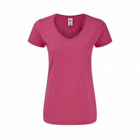 Camiseta Mujer Rojo algodón peinado | PstyleC