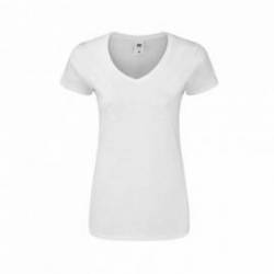 Camiseta Mujer Blanca Iconic V-Neck algodón