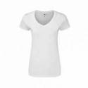 Camiseta Mujer Blanca Iconic V-Neck algodón