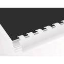 Canutillo q-connect redondo 16 mm plastico blanco capacidad 145 hojas caja de 50 unidades