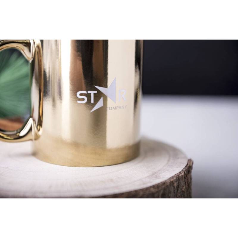 Starbucks vaso /mug diseño color cobre y brillos