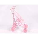 SILLA DE PASEO CANDELA PEQUEÑA PLEGABLE COLOR NEGRO/BLANCO 410X270X550 MM